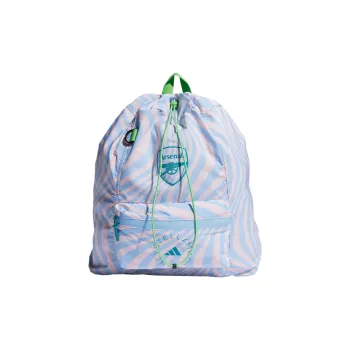 Adidas Arsenal Collaboration Polyester Gym Bag Large Size Women's Semi Gloss Green & Bay Blue