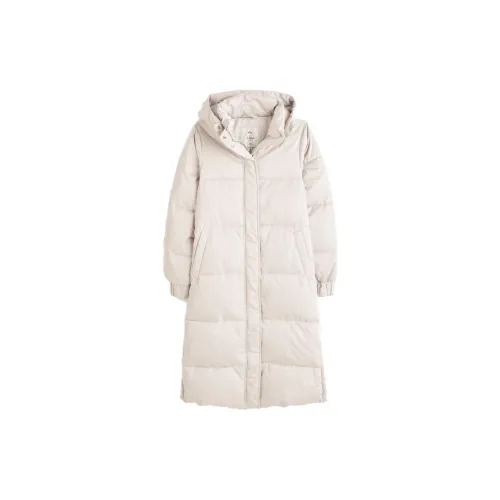 Abercrombie＆Fitch Puffer Jackets Women's Light Gray Brown