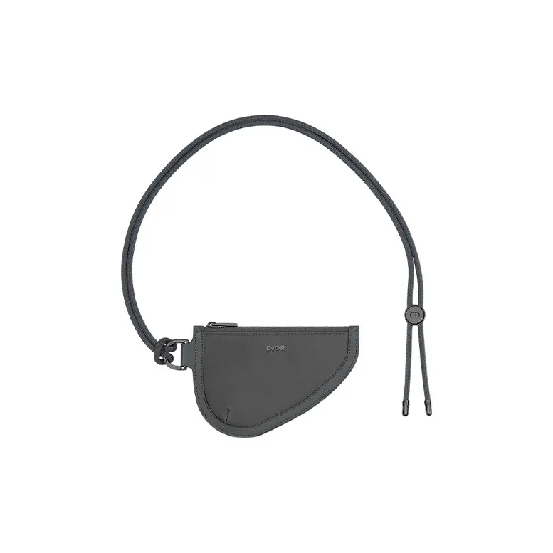 DIOR Saddle Nylon Saddle Bag Clutch Regular Men's Brown & Dark Gray-1