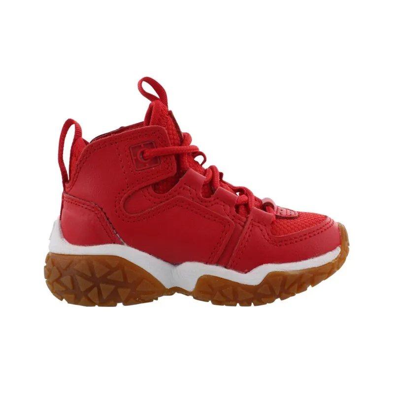 Champion Tank Grid Cushioned Wear Resistant Breathable High Top Casual Shoes Women's Red-1