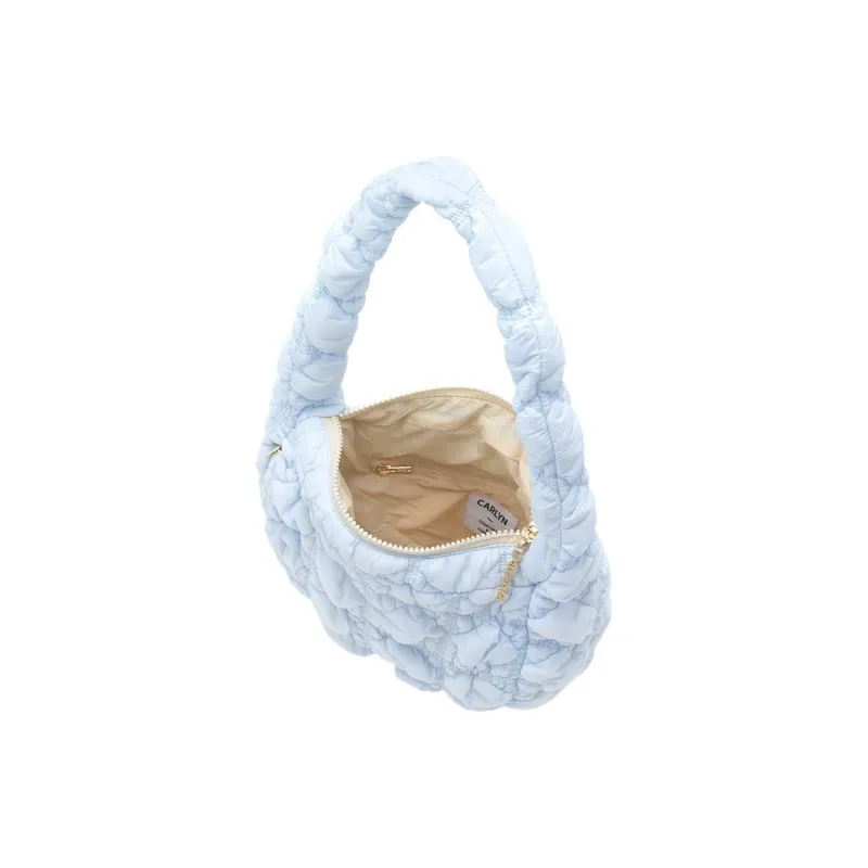 CARLYN Nylon Cloud Bag Handbag Shoulder Bag Women's Blue-3