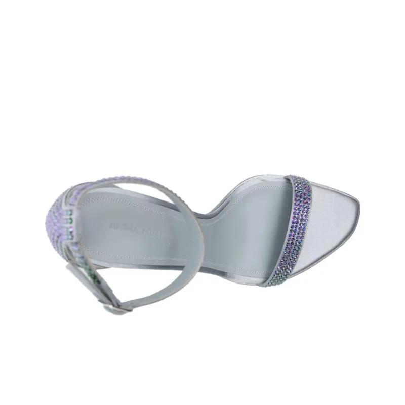 AMINA MUADDI One Strap Sandals Women's Gray-3