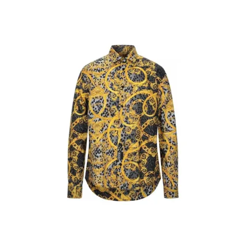 VERSACE Shirts Men Black/Gold