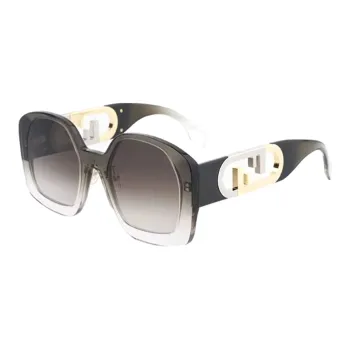 FENDI Irregular Shape Sunglasses Women's Gray