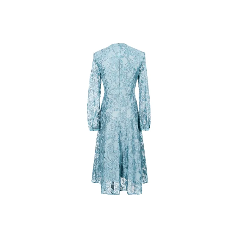 MISSSHINE Long Sleeved Dresses Women's Light Green-1