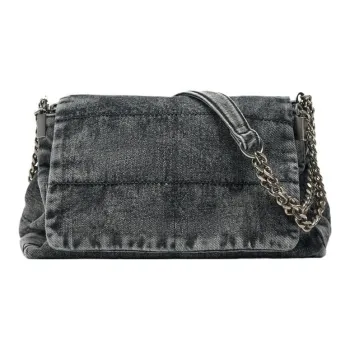 ZARA PU Crossbody Bag Shoulder Bag Regular Women's Blue Denim