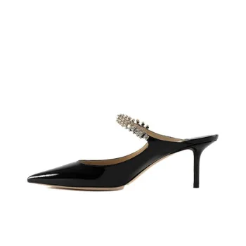 Jimmy Choo Bing Closed Toe Slippers 6.5cm Women's Black