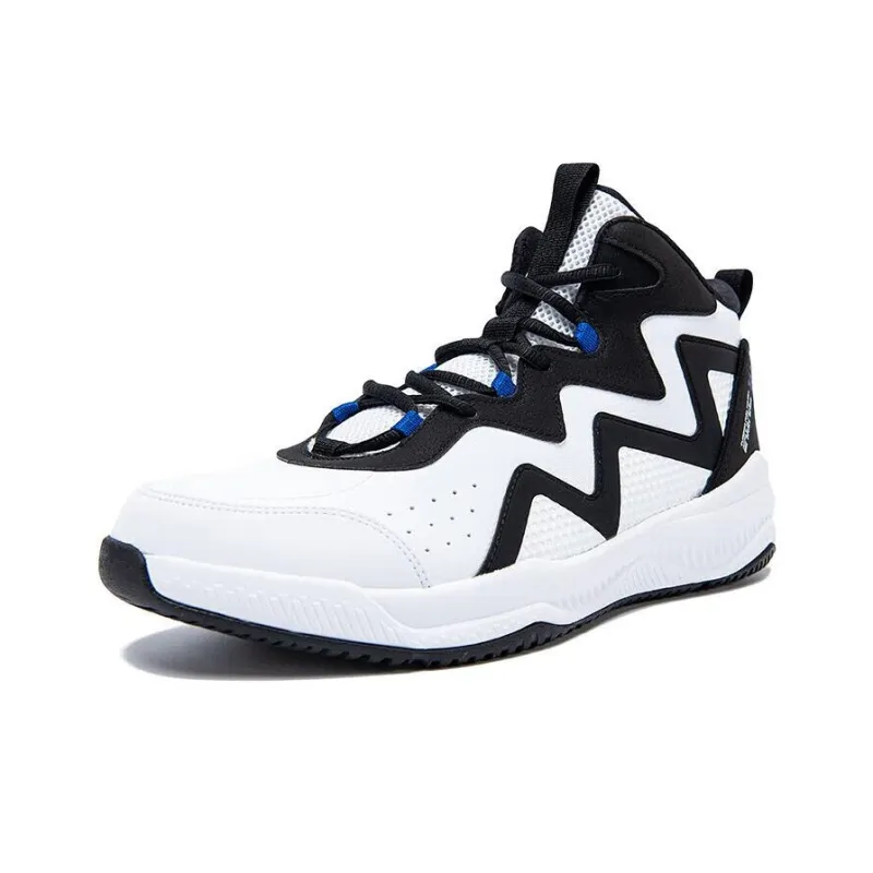 361° Shock Absorbers Rebound High Top Basketball Shoes Men's White-1