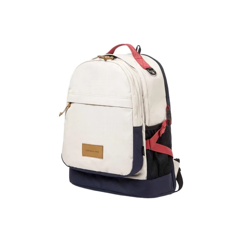 SAMSONITE Polyester Backpack Regular Unisex Ecru-1