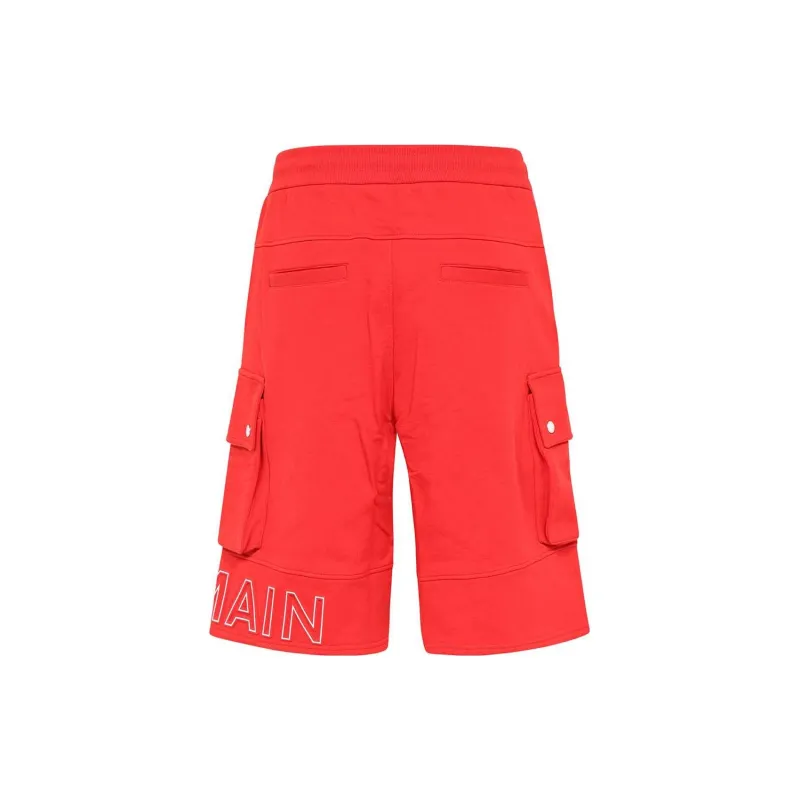 BALMAIN Casual Shorts Men's Red-1