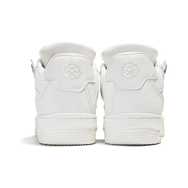 YJ YUAN-2.0 Collection Cushioning Wear-Resistant Low-Top Skateboard Shoes Unisex White-4