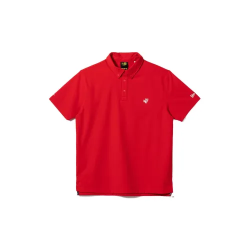 New Era Polo Shirts Men Red