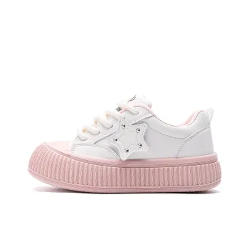 PAUL FRANK Anti-Slip Wear-Resistant Low-Top Skateboard Shoes Women's Pink