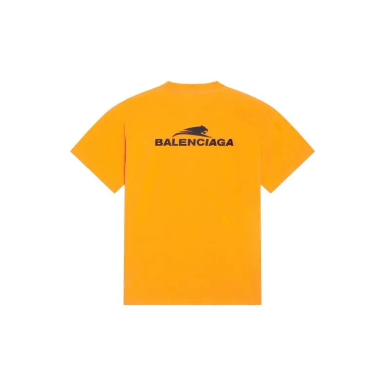 Balenciaga SS22 T-Shirt Regular Fit Women's Orange-1