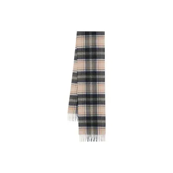 BARBOUR Tartan-pattern Fringed Scarf