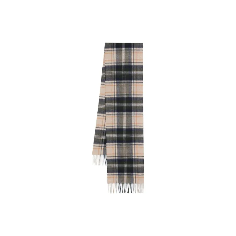 BARBOUR Tartan-pattern Fringed Scarf-0