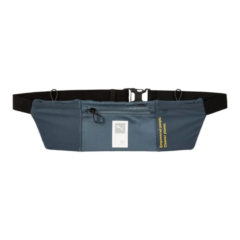 PUMA First Mile Collaboration Fabric Sling Bag, One Shoulder, Crossbody, Fanny Pack Regular Unisex Mountain Lion Black-0