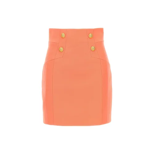 BALMAIN Casual Short Skirts Women's Pink