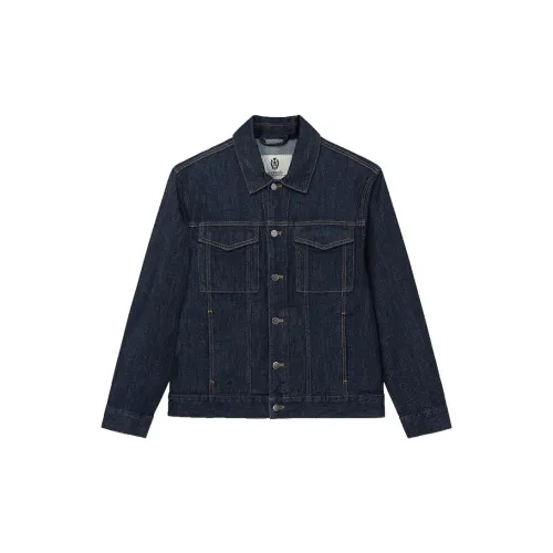 SCOFIELD Denim Jackets Men Dark Blue