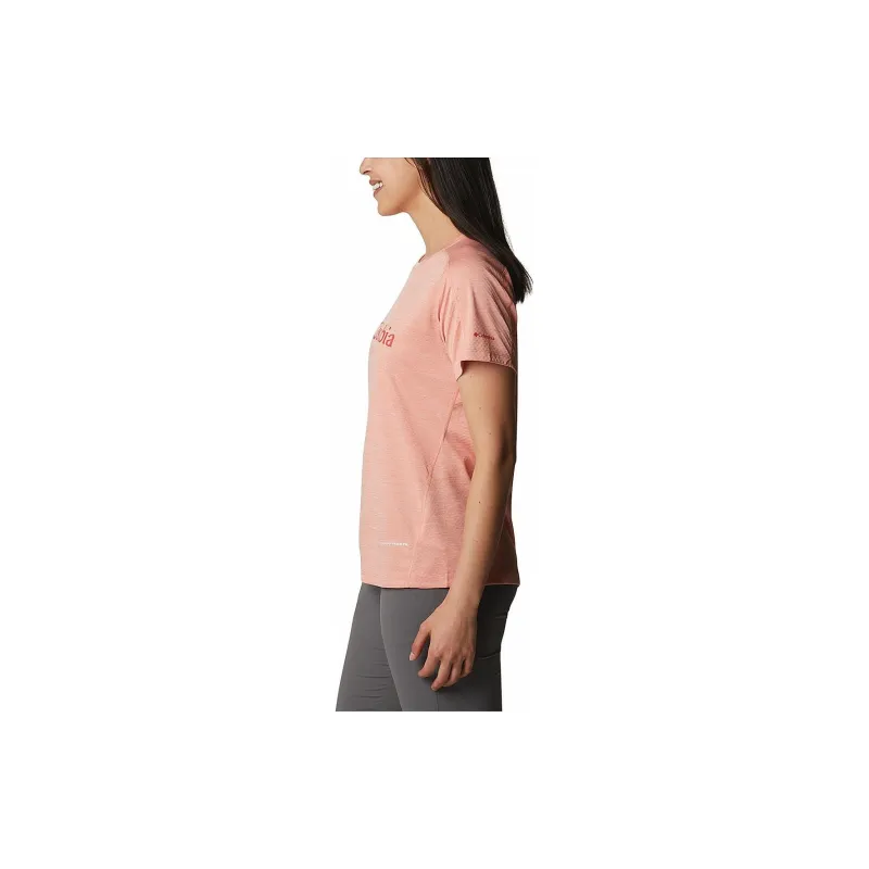 Columbia T-Shirts Women's Coral-2