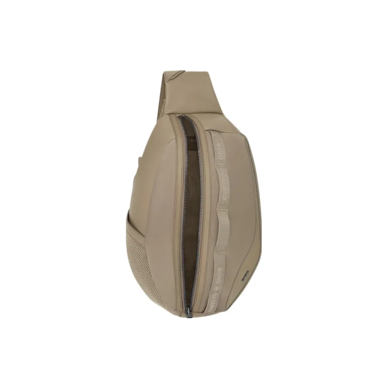 DIOR Scarab Smooth Cow Leather With Nylon Crossbody Bag, Shoulder Bag Regular Men's Brown-3