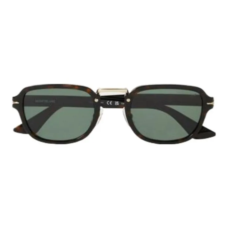 MONTBLANC Acetate Irregular Shape Sunglasses Unisex Black-0