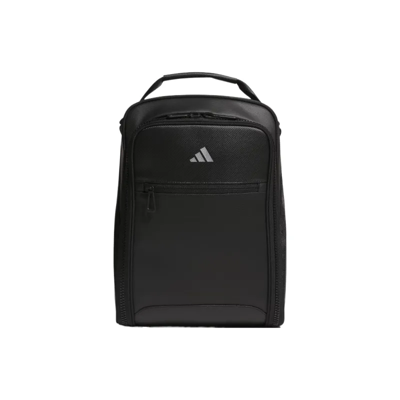 Adidas Polyurethane Faux Leather Shoe Bag Handbag Regular Men's Black-0