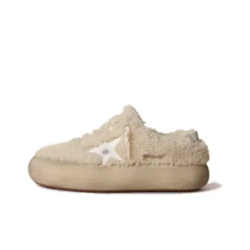 Golden Goose Women's Space Star 'Beige Shearling'