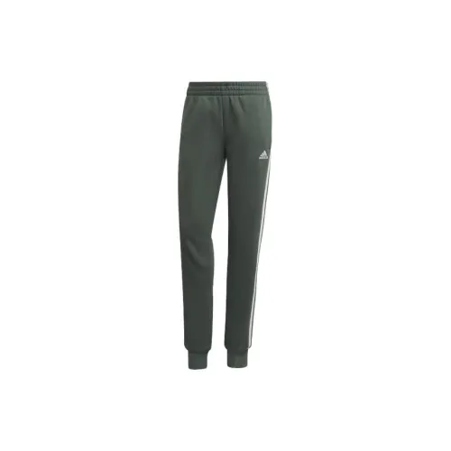 Adidas Essential Knitted Sweatpants Women's Oxidized Green/White