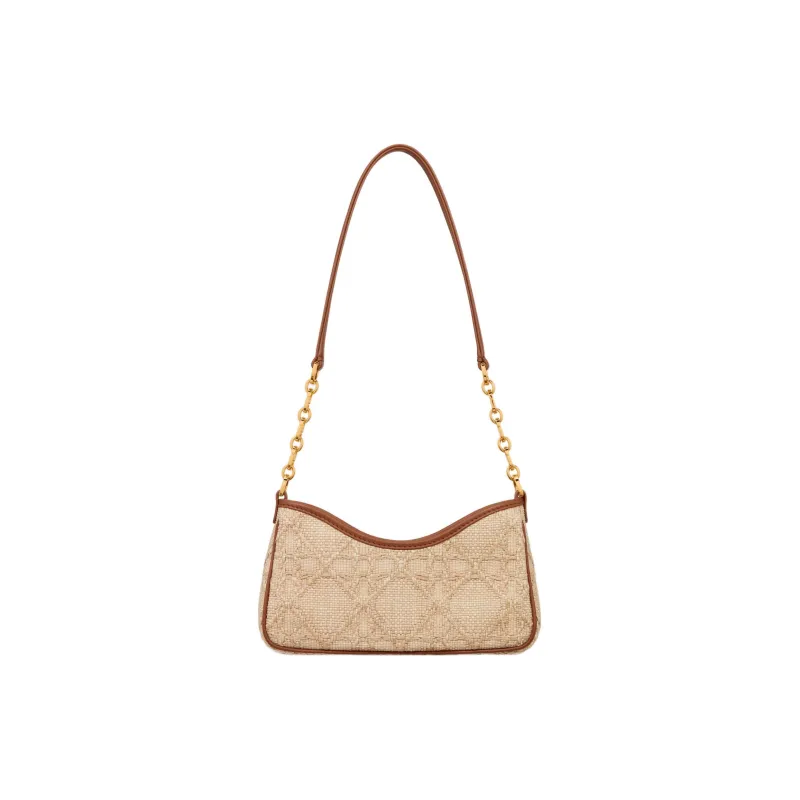 DIOR 30 Montaigne Raffia Grass Handbag Shoulder Bag Women's Natural-2