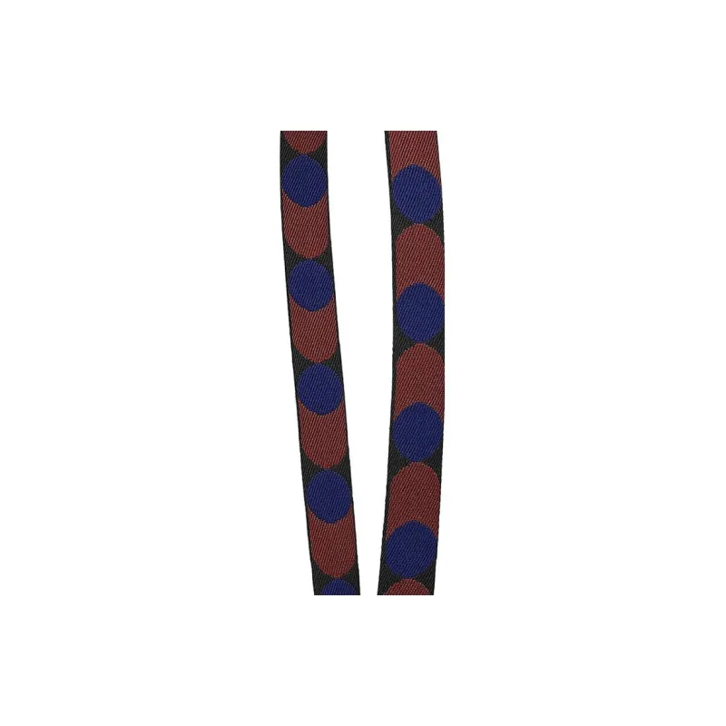 HERMES Flipperball Canvas With Swift Calfskin Bag Straps Women's Black With Sapphire Blue Accents-3
