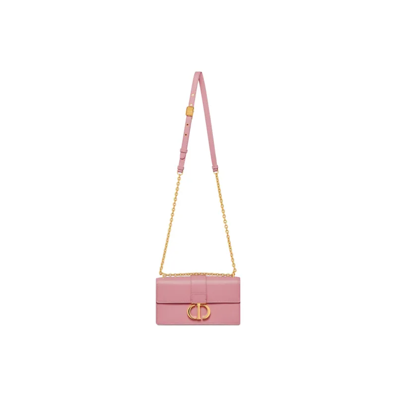 DIOR 30 Montaigne Cow Leather Shoulder Bag Crossbody Bag Regular Women's Peach Pink-1