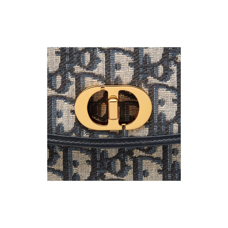DIOR Fabric Clutch Women's Blue-4