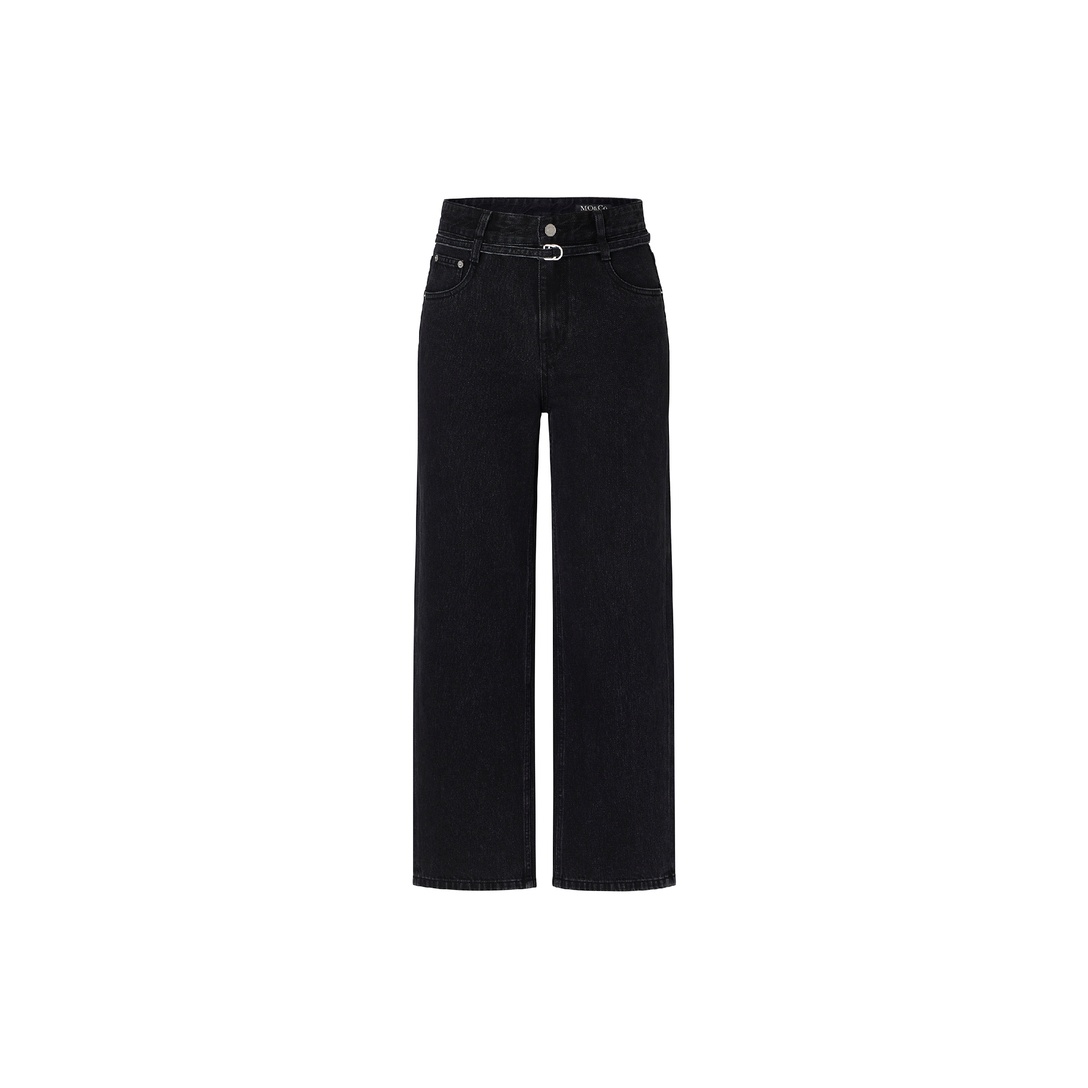 MO&CO Jeans Women's Denim Black S - POIZON