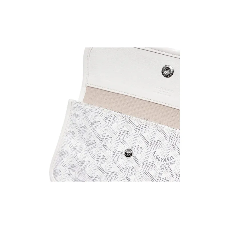 GOYARD Bohème Hobo Canvas With Leather Dogtooth Shoulder Bag Combo Bag Shoulder Bag Women's White Mosaic Khaki Hearts-4