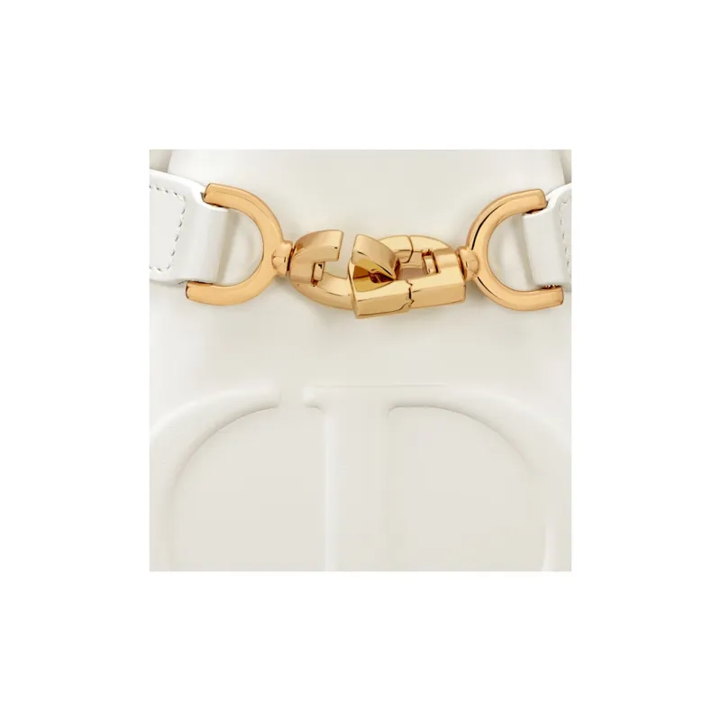 DIOR C'est Dior Cow Leather Crossbody One Shoulder Handbags Small Size Women's Milk White-4
