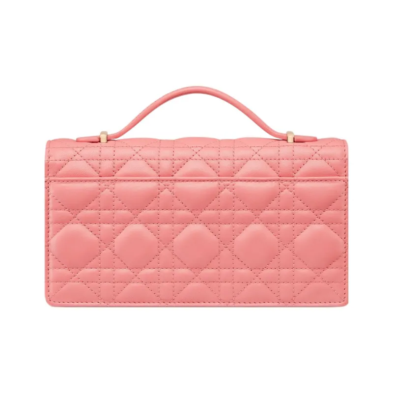 DIOR Sheepskin Shoulder Bag, Crossbody Bag, Handbag Mini Women's Light Pink-3