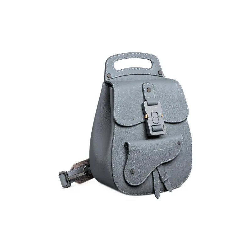 DIOR Gallop Grained Calfskin Crossbody Bag Shoulder Bag Sling Bag Mini Men's Dio Gray-3