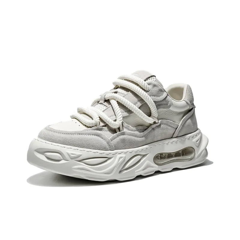 MOERBAI Skateboard Shoes Men Low Top White/Black/Green-1