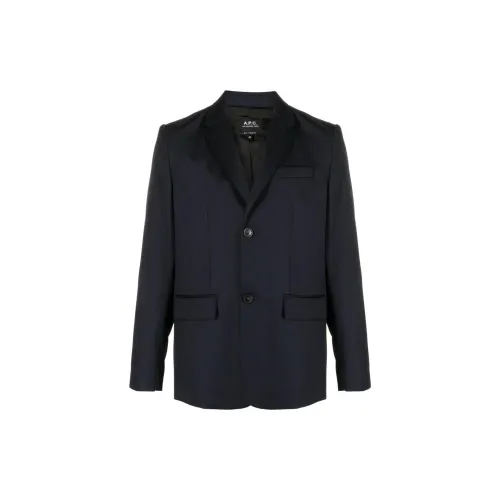 A.P.C. Single-breasted Wool Blazer