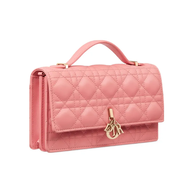 DIOR Sheepskin Shoulder Bag, Crossbody Bag, Handbag Mini Women's Light Pink-2