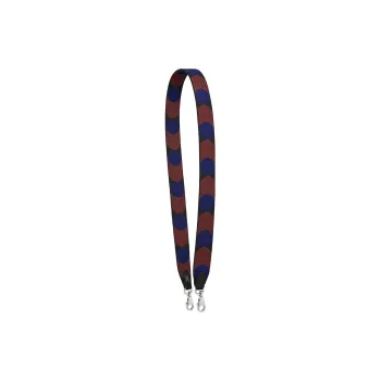 HERMES Flipperball Canvas With Swift Calfskin Bag Straps Women's Black With Sapphire Blue Accents