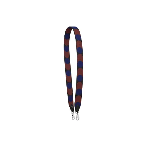 HERMES Flipperball Canvas With Swift Calfskin Bag Straps Women's Black With Sapphire Blue Accents