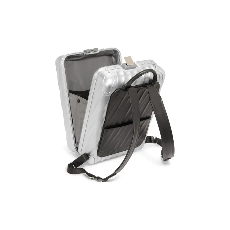 TUMI Hard Shell Backpack Unisex Silver-2