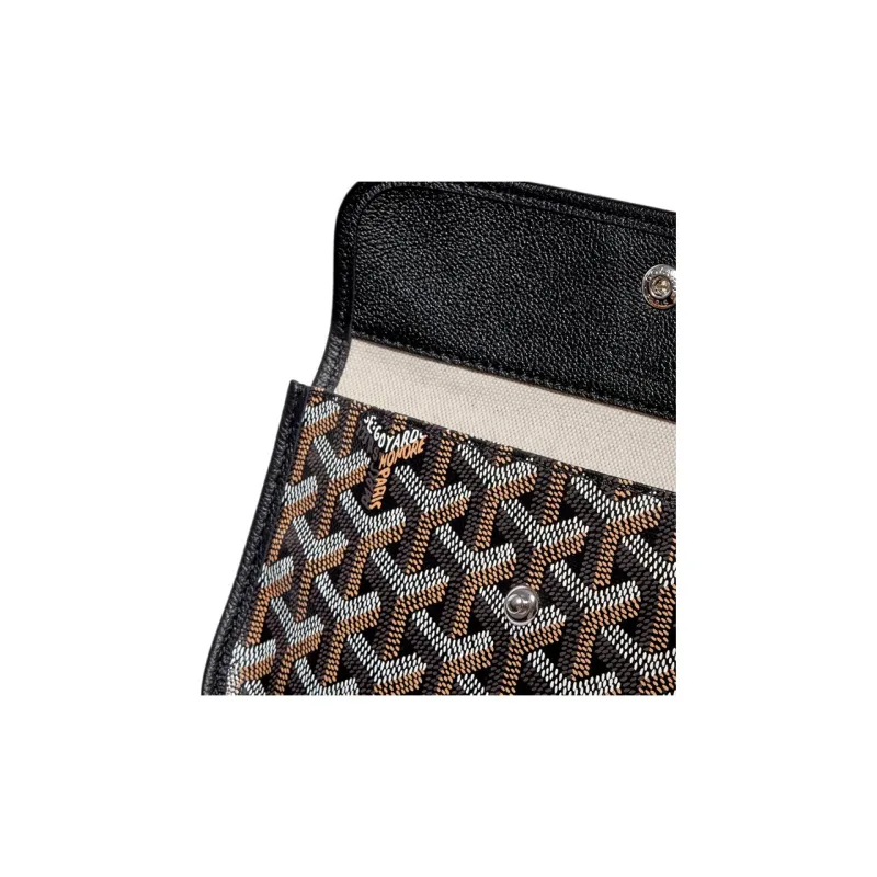 GOYARD Bohème Hobo Canvas With Leather Shoulder Bag Combo Bag Handbag Shoulder Bag Women's Black/Purple Heart Edition-5