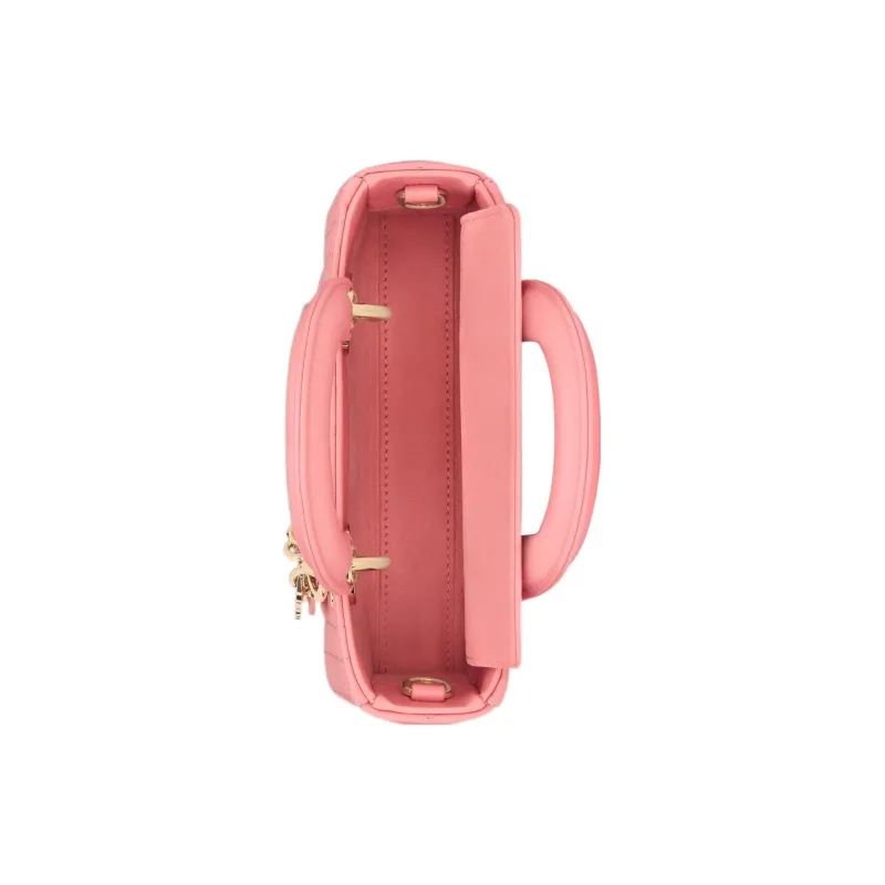 DIOR Lady D JOY Sheepskin Shoulder Bag, Crossbody Bag, Handbag Extra Mini Women's Light Pink-3