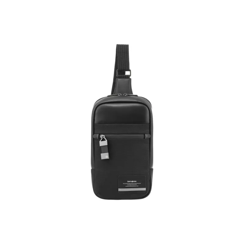 SAMSONITE Polyester Sling Bag Fanny Pack Crossbody Bag Shoulder Bag Men's Black-0