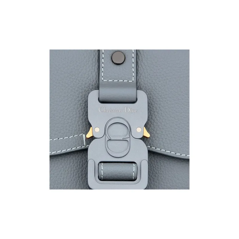 DIOR Gallop Grained Calfskin Crossbody Bag Shoulder Bag Sling Bag Mini Men's Dio Gray-5