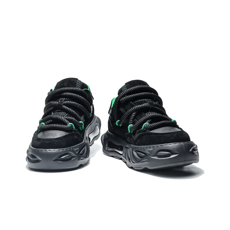 MOERBAI Skateboard Shoes Men Low Top White/Black/Green-11