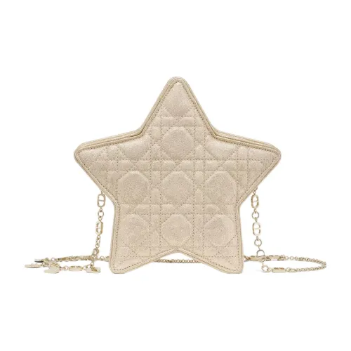 DIOR Sheepskin Shoulder Bag Crossbody Bag Kids' Light Gold